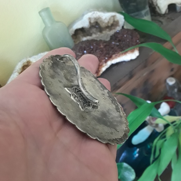 🚫SOLD🚫Vtg Sterling Navajo Concho Pendant - Picture 4 of 8